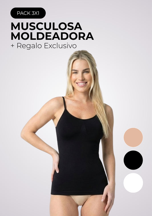PROMO 3X1 | Musculosa Moldeadora con FAJA™ + REGALO