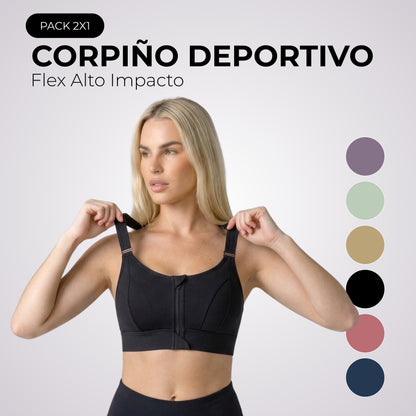 PROMO 2x1 | Corpiño Deportivo Flex Alto Impacto