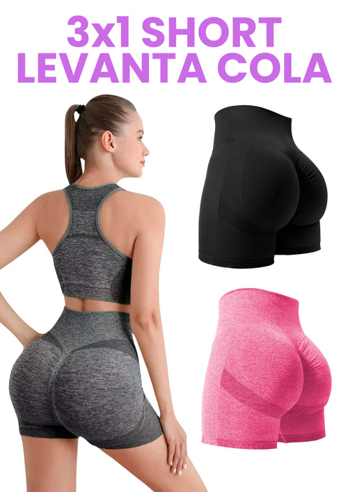 PROMO 3X1 | SHORT LEVANTA COLA
