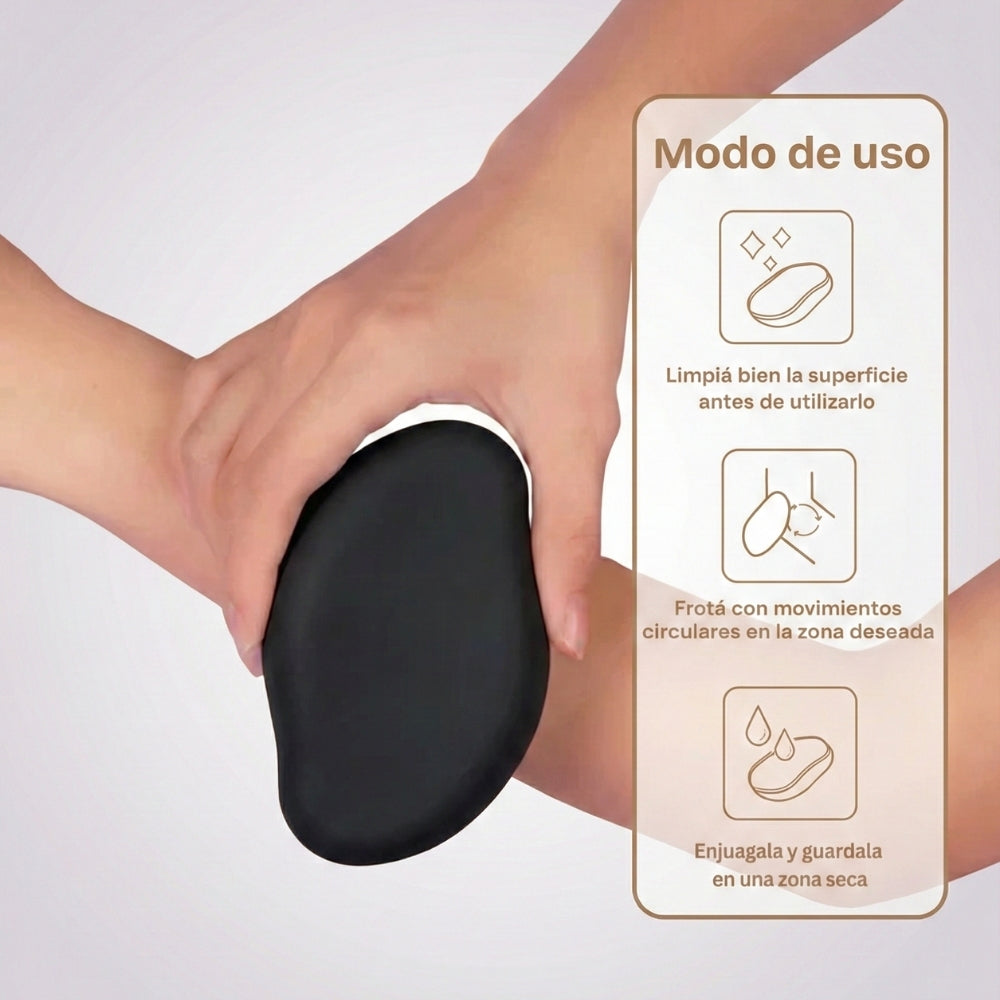 Piedra Mágica Borrador De Vello Exfoliante + Crema Hidratante de REGALO