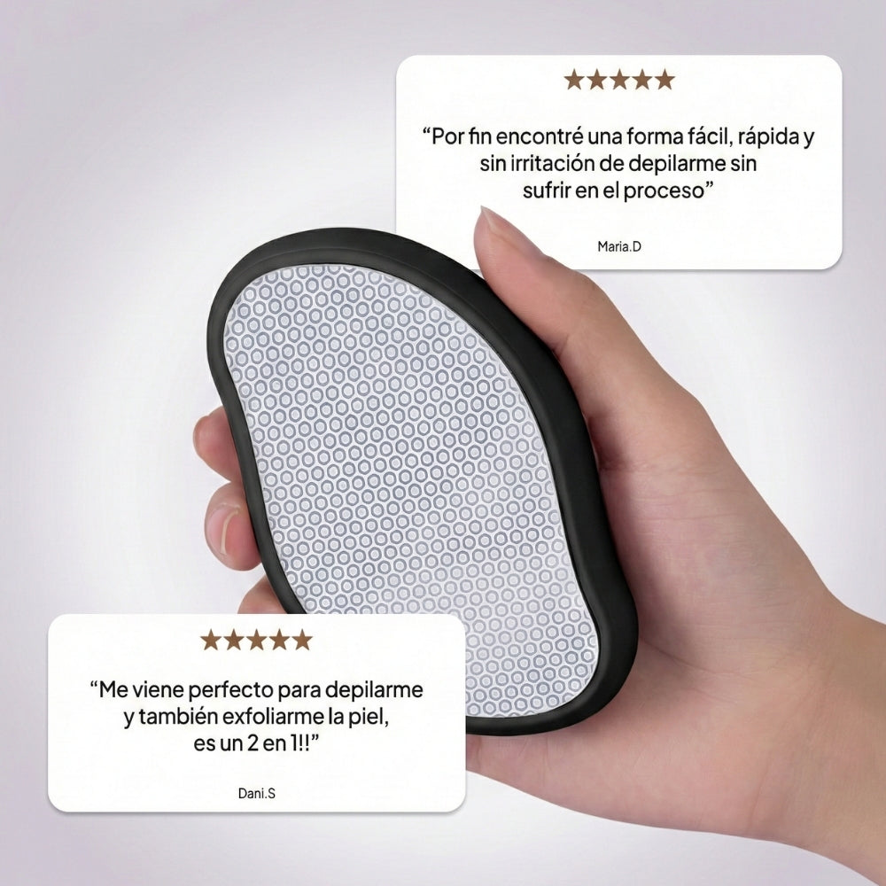 Piedra Mágica Borrador De Vello Exfoliante + Crema Hidratante de REGALO