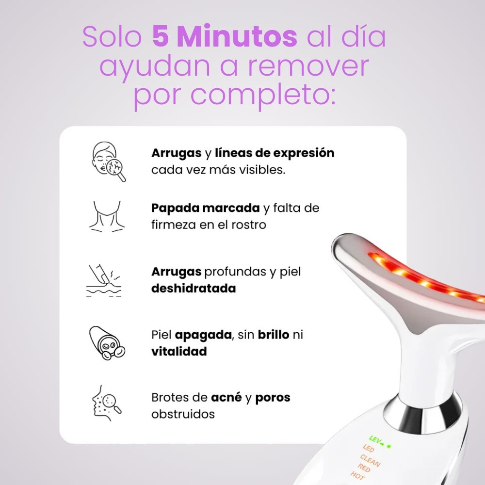 Masajeador Reductor de Arrugas y Papada + Serum de REGALO