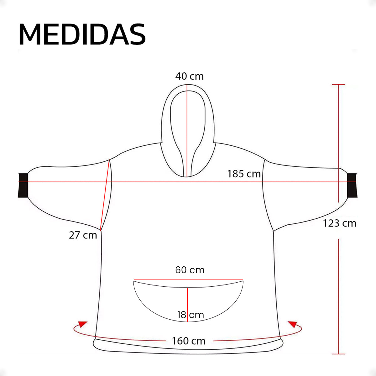 Buzo Manta Canguro Gigante Polar Corderito Unisex